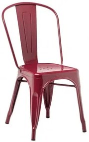 Pacote de 4 cadeiras empilháveis LIX Vermelho Burdeos - Sklum