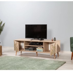 Móvel TV Stand Truva – Carvalho Sonoma – 140 cm x 50 cm x 40 cm