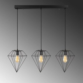 Candeeiro Elmas – Preto – 100 x 30 cm
