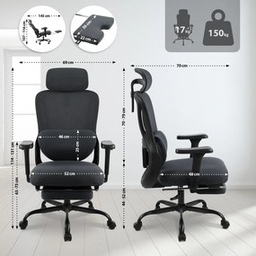 Cadeira de Escritório Leesburg preta