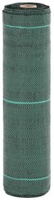 vidaXL Tela para ervas daninhas 0,5x25 m PP verde