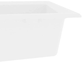 Pia de Cozinha Branca 790x500x193 mm Granito