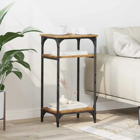 vidaXL Mesa Lateral Madeira Antiga 40 x 30 x 75 cm Madeira processada