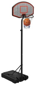 Tabela de basquetebol 237-307 cm polietileno preto