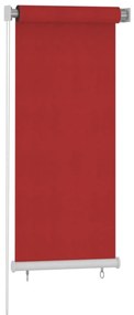 Estore de rolo para exterior PEAD 60x140 cm vermelho