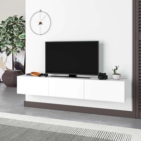 Móvel de TV "Maximus" de Parede – Branco – 180 x 30 x 30 cm – Design M