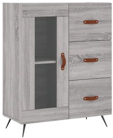 Armário alto 69,5x34x180 cm derivados de madeira sonoma cinza