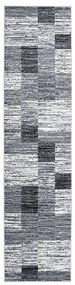 vidaXL Passadeira 100x400 cm polipropileno cinzento