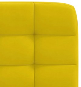 Cadeiras de jantar 2 pcs veludo amarelo