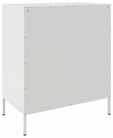 Aparador 68x39x79 cm aço branco