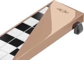 Mexen Flat M13 máscara 2 em 1 para ralo linear 100 cm, ouro rosa - 1619100