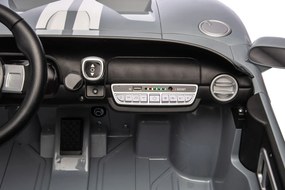 Carro elétrico para Crianças 24V 4x4 Ford GT Rodas Espuma EVA, assento couro ecológico Cinzento
