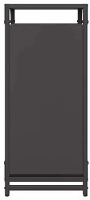 Suporte para lenha 44x28x65 cm aço laminado a frio preto