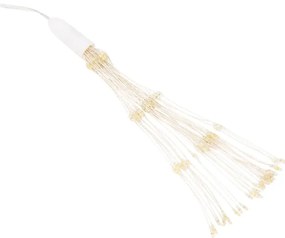 Iluminações estrelares Natal 140 LEDs 8 pcs 17 cm branco quente