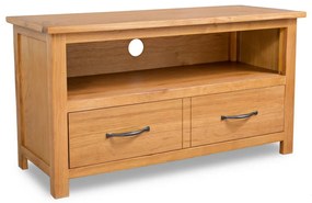 vidaXL Móvel de TV 90x35x48 cm madeira carvalho maciça
