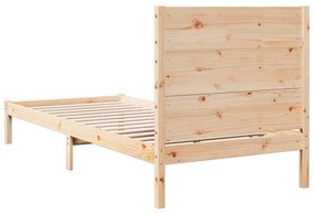 Cama extra longa sem colchão 90x210 cm madeira maciça