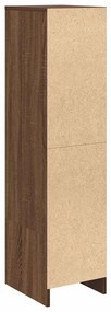 Aparador alto 29,5x34x119,5cm deriv. madeira carvalho castanho