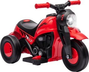 AIYAPLAY Motociclo Elétrico Infantil, 6V com Música, Bolhas, 2,5-3 km/h, para Crianças de 2-5 Anos | Aosom Portugal