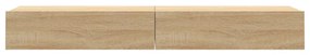Móveis de TV com luzes LED 2 pcs 60x35x15,5 cm carvalho sonoma