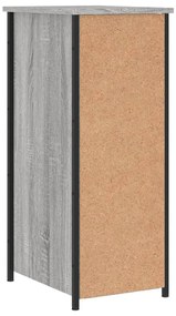 Mesa cabeceira 32x42x80 cm derivados de madeira cinzento sonoma