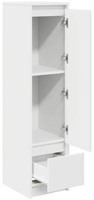 Aparador alto 29,5x34x119,5cm derivados de madeira branco