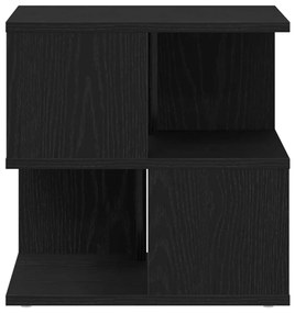 Mesa de Apoio vidaXL Preta em Carvalho 40x40x40 cm de Madeira de Engen