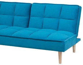 Sofá-cama azul SILJAN Beliani