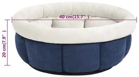 Cama para cães 40x40x20 cm azul