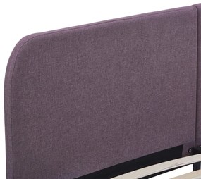 Estrutura de cama 180x200 cm tecido cinzento-acastanhado