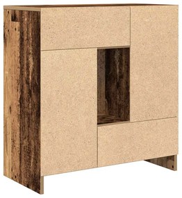 Aparador c/ gavetas e portas 70,5x34x74,5 cm madeira velha