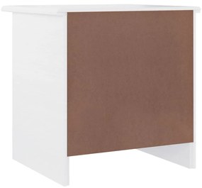 Mesa de cabeceira ALTA 43x35x40,5 cm pinho maciço branco