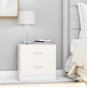 vidaXL Mesas de cabeceira 2 pcs 40x30x40cm derivados de madeira branco