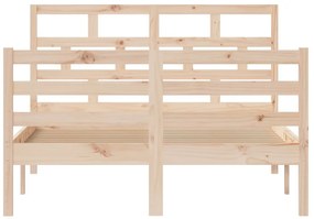 Estrutura de cama 120x200 cm madeira de pinho maciça