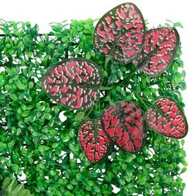 Vedação de plantas artificiais 6 pcs 40x60 cm verde
