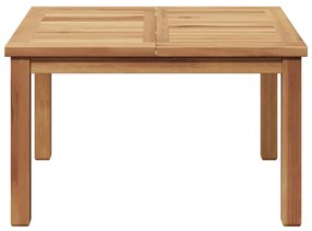 Mesa de centro Castanho 60 x 60 x 36 cm Madeira de teca sólida