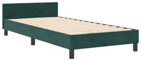 Cama vidaXL Verde Escuro 90x200 cm Veludo