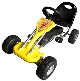 Kart a pedais amarelo