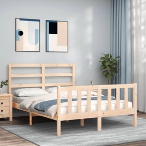 vidaXL Cama sem colchão 120x200 cm madeira de pinho maciça