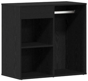 Mesa de Maquiagem com 2 Armários Carvalho Preto Madeira Engenheirada