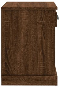 Mesa de cabeceira 43x36x50 cm cor carvalho castanho