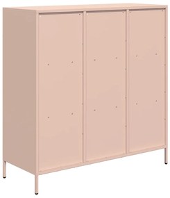 Aparador alto 101,5x39x103,5 cm aço rosa