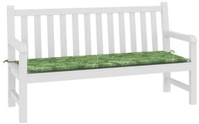 Almofadão banco jardim 150x50x4 cm tecido oxford padrão folhas