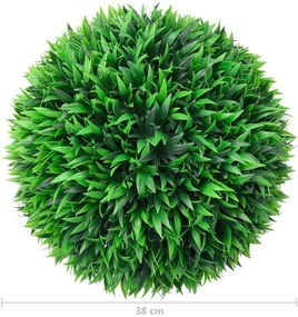 Bolas de buxos artificiais 2 pcs 38 cm