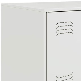 Aparador 67x39x107 cm aço branco