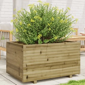 Vaso/floreira de jardim 90x60x49,5 cm madeira pinho impregnada