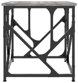 Mesa de centro 45x45x47,5 cm derivados de madeira cinza sonoma