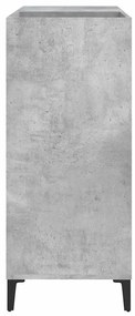 Armário p/ discos 84,5x38x89 cm derivados madeira cinza-cimento