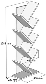 Estante Hitit – Branco – 46x128,5x22 cm