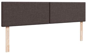 Estrutura de cama otomana com colchão 180x200cm castanho escuro