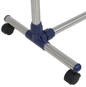 Suporte roupas ajustável aço inoxidável 165x44x150 cm prateado